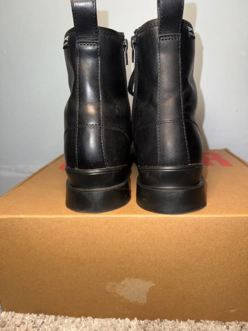 Camper Brutus K300485 Black Leather Boots